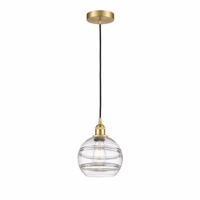 Rochester - 1 Light Cord Hung Mini Pendant In Industrial Style-9.88 Inches Tall and 8 Inches Wide