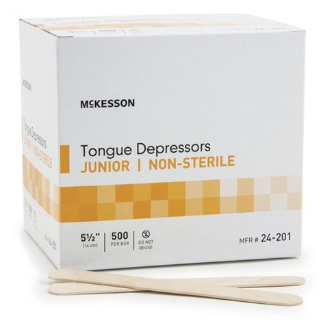 Non-Sterile Tongue Depressors, Wood, 6, 500/Box