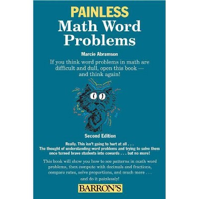 Painless Math Word Problems - (Barron's Painless) 2nd Edition by  Marcie Abramson (Paperback)