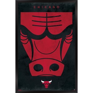 Trends International NBA Chicago Bulls - Logo 25 Framed Wall Poster Prints - 1 of 4