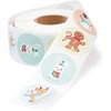 Blue Panda 1000 Pack Christmas Stickers, Assorted Designs Sticker Roll for Kids (1 in) - 2 of 4