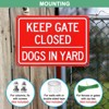 Unique Bargains Home Aluminum Reflective Keep Gate Closed Dogs in Yard Sign 2 Pcs - 3 of 4