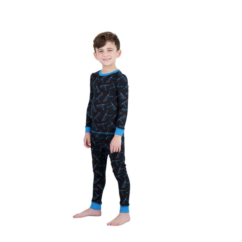 Sleep On It Boys 2-Piece Super Soft Jersey Long Sleeve Snug-Fit Pajama Set, 4 of 7