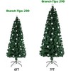 Coucheta 7ft Christmas Tree with 290 Branches for Easy Setup, Creates a Bright Spot for Christmas Night Decoration in Home or Office - 3 of 4