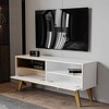 Olympia TV Stand for TVs up to 55" Black - Boahaus: Modern Console with Open Shelves & Storage Cabinet - 2 of 2