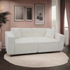 Full Foam Modern Teddy Velvet Indoor Sofa with Ergonomic Design and Rebound Foam - 4 of 4