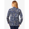 Jessica London Women's Plus Size Wrinkle-Free Stretch Poplin Shirt - 3 of 4