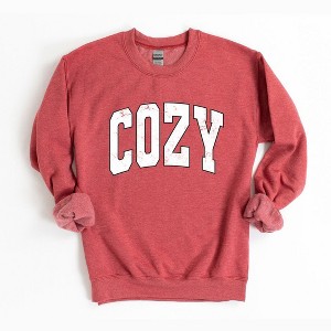 Simply Sage Market Women's Graphic Sweatshirt Cozy Worn Varsity - 1 of 4