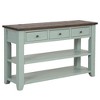 CAVINAS 48" Solid Wood Top Console Table with 3 Drawers,Hallway Table with 2 Shelves,Modern Entryway Table for Living Room,Hallway - 2 of 4