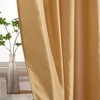 HLC.ME Jefferson Faux Silk Semi Sheer Light Filtering Microfiber Lined Grommet Lightweight Window Curtains, 2 Panels - 4 of 4