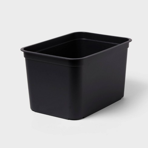 Square plastic online tote