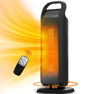SKONYON 1500W PTC Space Heaters Portable Electric Heater with Remote, 60° Oscillation - 1 of 4