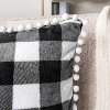 PAVILIA Set of 2 Pom Pom Throw Pillow Covers, Decorative Pompom Fringe Square Cushion Cases for Couch Sofa Bed - 3 of 4
