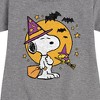 - Peanuts - Snoopy Woodstock Witchcraft Graphic Short Sleeve Fleece Dress - 2 of 4