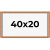 PosterPalooza | Panoramic Classic Brown Picture Frame - UV Acrylic, Foam Board Backing, Hanging Hardware - 2 of 4