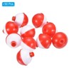 Unique Bargains Hard ABS Push Button Round Fishing Float 50 Pcs - 3 of 4