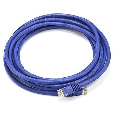 Monoprice Cat6 Ethernet Patch Cable - 14 Feet - Purple | Network Internet Cord - RJ45, Stranded, 550Mhz, UTP, Pure Bare Copper Wire, 24AWG