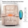 DOMETOUR Adult Massage Chair Massage Recliner Sofa, Electrically Heated Massage Chaise Longue, Single Sofa With Manual Adjustable Tilt Angle - 2 of 4