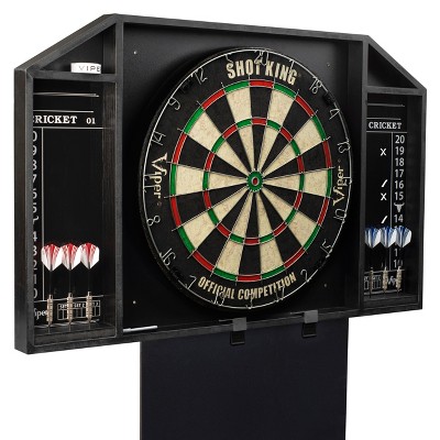 Viper Black Dartboard Backboard with Cricket Scoreboards