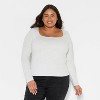 Women's Long Sleeve Square Neck T-Shirt - Wild Fable™ - 2 of 3