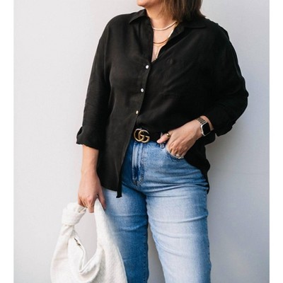 Women's BUTTON DOWN SHIRT - LUCY PARIS