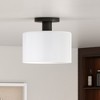 Hudson and Canal 10" Wide Semi Flush Mount with Glass Shade - 2 of 4