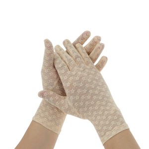 Unique Bargains Women's Ditsy Floral Lace Sunblock Mittens 1 Pair - 1 of 4
