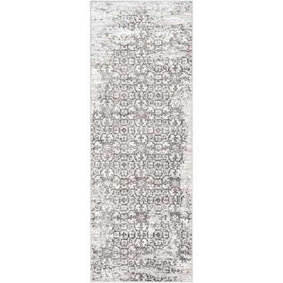 Mark & Day Dalmeny 2'7"x7'3" Runner Woven Indoor Area Rugs Light Gray