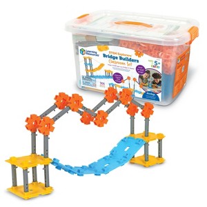 Learning Resources STEM Explorers Bridge Building Set - 305pc - 1 of 4