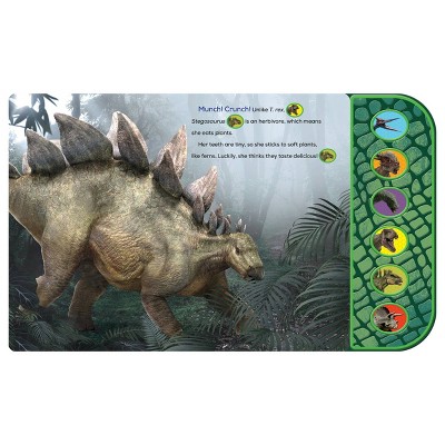 Jurassic World Look, Listen and Roar! - Textured Sound Board Book - Touch &#38; Feel Textured Sound Pad for Tactile Play