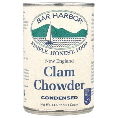 Bar Harbor, New England Clam Chowder, Condensed, 14.5 oz