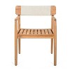Christopher Knight Home Daisy Outdoor Rustic Acacia Wood and Rope Dining Chairs with Open Backrest (Set of 2) - 4 of 4
