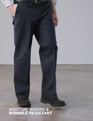 Dickies Men S Relaxed Straight Fit Comfort Waist Flex Twill Pants