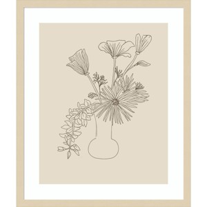Amanti Art Floral Study 2 by Kate Aurelia Holloway Wood Framed Wall Art Print - 1 of 4