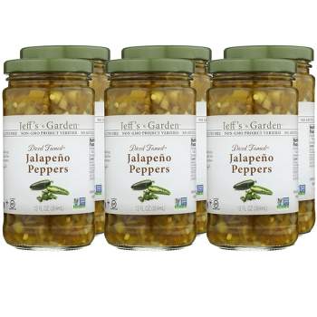 Jeff's Garden Diced Tamed Jalapeno Peppers - Case of 6/12 fz