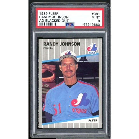 Randy Johnson Rookie Card 1989 Fleer #381 Psa 9 : Target