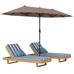 Tangkula 13 FT Double-sided Patio Umbrella Outdoor Large Twin Size Umbrella - 1 of 4