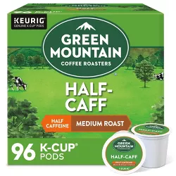 Green Mountain Coffee Medium Roast Half Caff Keurig K-Cup Coffee Pods - 96ct