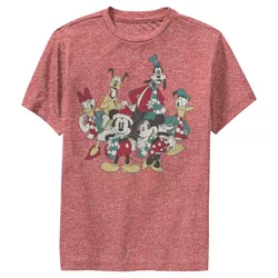 Boy's Mickey & Friends The Gangs Together For Holiday Performance Tee