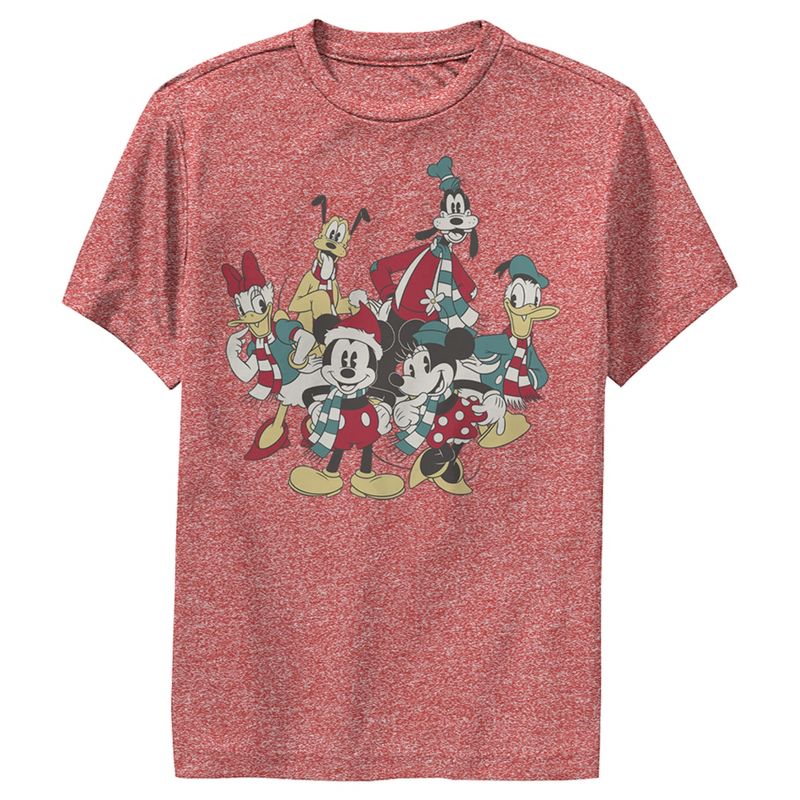 Boy's Mickey & Friends The Gangs Together For Holiday Performance Tee, 1 of 5