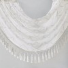 Dsvimoy Curtain Panel Diamond Sheer Embroidered Waterfall Valance for Living Room, White, 1.48"*9.84"*7.09" - 4 of 4