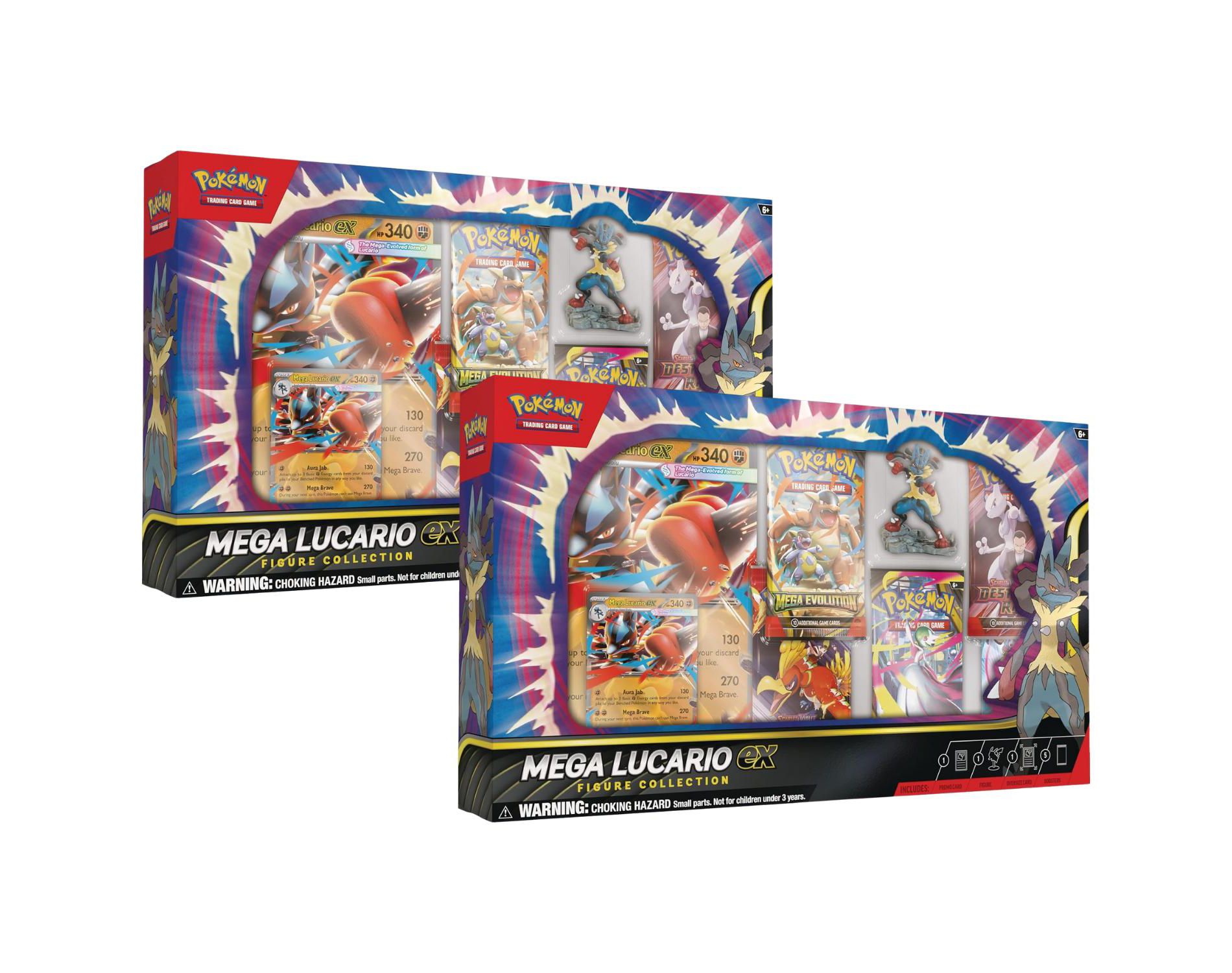 Pokemon ME1 Mega Evolution Lucario Figure Collections (2-Pack)