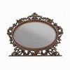 Royal Hampton Dresser Mirror, Intricate Brushed Champagne and Cherry Wood 43x53 - 2 of 4