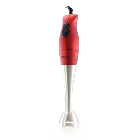 Courant 2-Speed Immersion Hand Blender with Stainless Steel Blades- Red