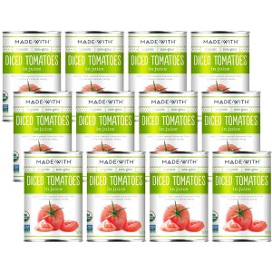 Made With Organic Diced Tomatoes in Juice - Case of 12/14.5 oz - 1 of 2