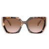 Prada PR 15WS 01R0A6 Womens Rectangle Sunglasses Tortoise Caramel/Powder 54mm - 2 of 3