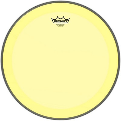 Remo Powerstroke P3 Colortone Yellow Bass Drum Head 16 in.
