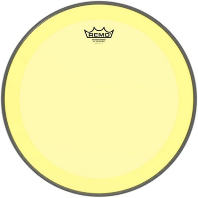 Remo Powerstroke P3 Colortone Yellow Bass Drum Head 16 in.