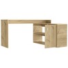 Lyngins L-Shaped Office Desk,Computer Desk with 2 Shelves and Single Door Cabinet for Home Office,Company - 4 of 4