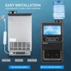 ROVSUN Commercial Ice Maker with 2 Water Inlets, Stainless Steel Ice Machine Countertop Freestanding with 11lbs Storage Bin - 4 of 4